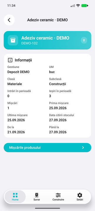 Detalii în aplicația Cifru. Date demonstrative (DEMO), fără clienți sau valori comerciale reale.
