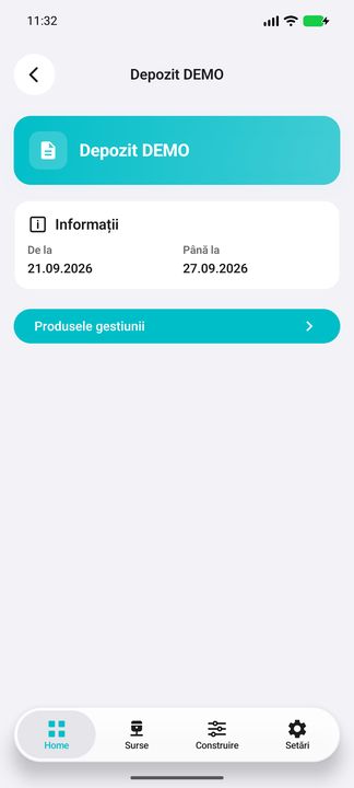 Detalii în aplicația Cifru. Date demonstrative (DEMO), fără clienți sau valori comerciale reale.