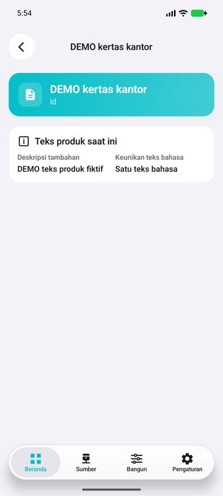 Detail teks produk saat ini: bahasa, nama, deskripsi tambahan dan keunikan bahasa. Contoh fiktif, bukan salinan historis atau data ERP nyata. — Cifru native, DEMO fiktif; bukan uji ERP nyata.